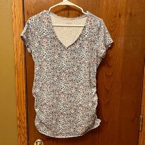 Motherhood Maternity Short Sleeve Shirt Size Large